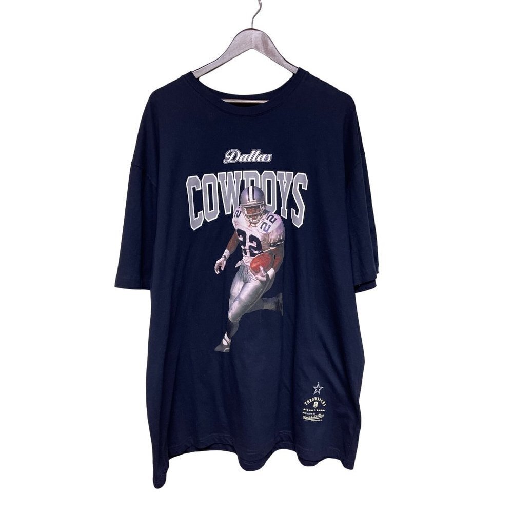 NEW! Mitchell Ness Deion Sanders Dallas Cowboys Throwback Tee T-Shirt Size 2XL